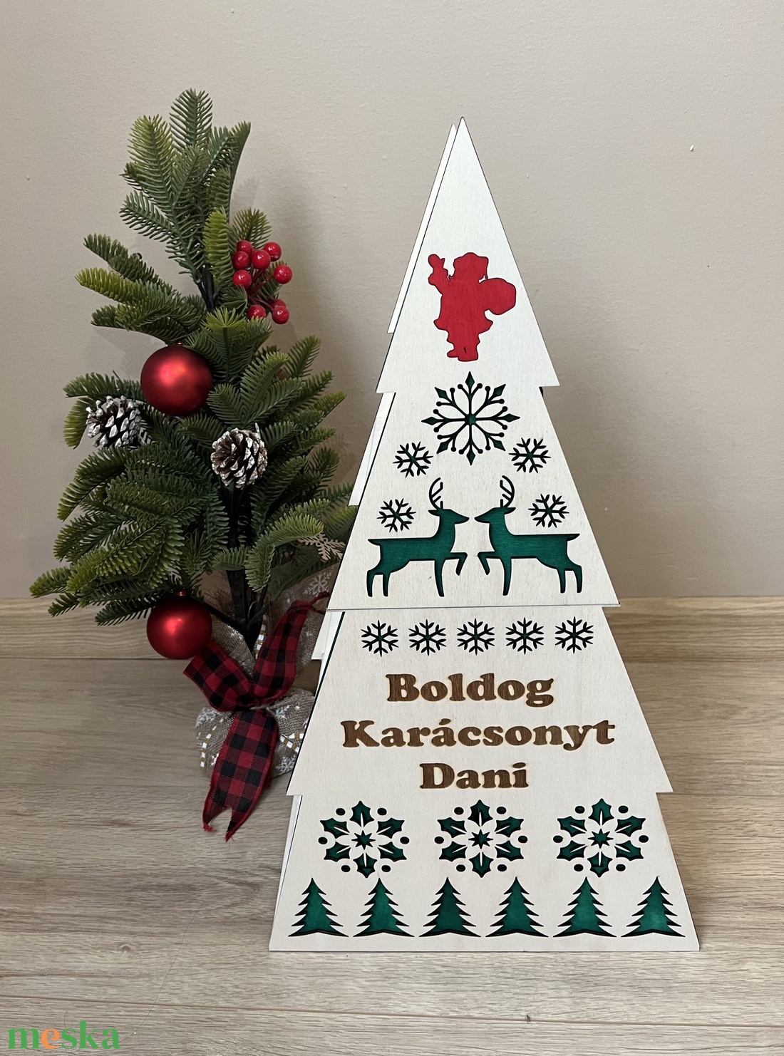 Adventi naptár - Karácsonyfa - karácsony - adventi díszek - adventi naptár - Meska.hu