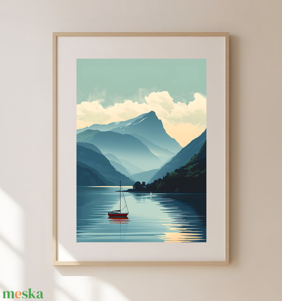 Utazás Annecy-ba: Varázslatos Travel Poster Falikép  - művészet - grafika & illusztráció - művészi nyomat - Meska.hu