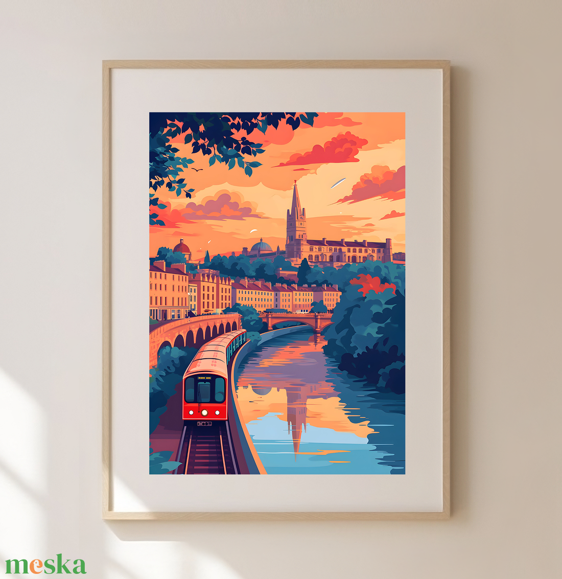 Cseppentse a Bath-i Bájat Otthonába: Egyedi Travel Poster Faliképpel - művészet - grafika & illusztráció - művészi nyomat - Meska.hu