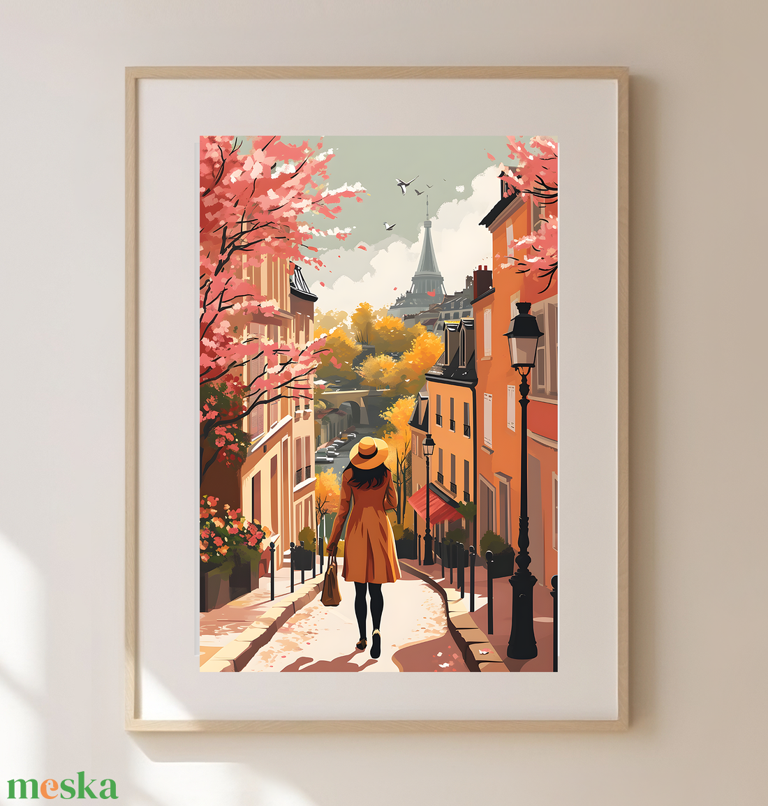 Párizs Varázsa a Falaidon: Travel Poster Falikép - otthon & életmód - dekoráció - kép & falikép - poszter - Meska.hu