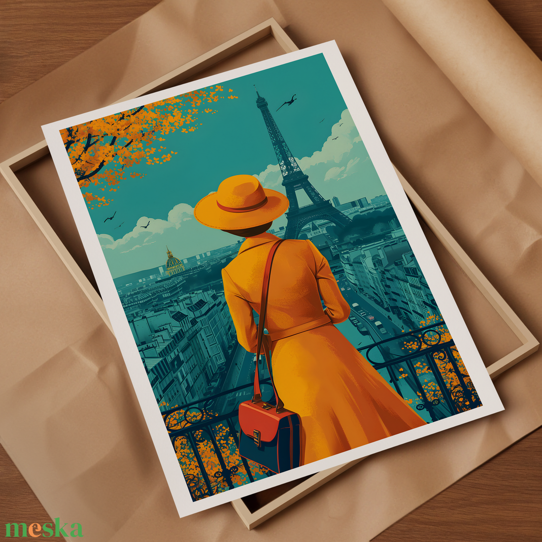 Párizs Varázsa a Falaidon: Travel Poster Falikép - otthon & életmód - dekoráció - kép & falikép - poszter - Meska.hu