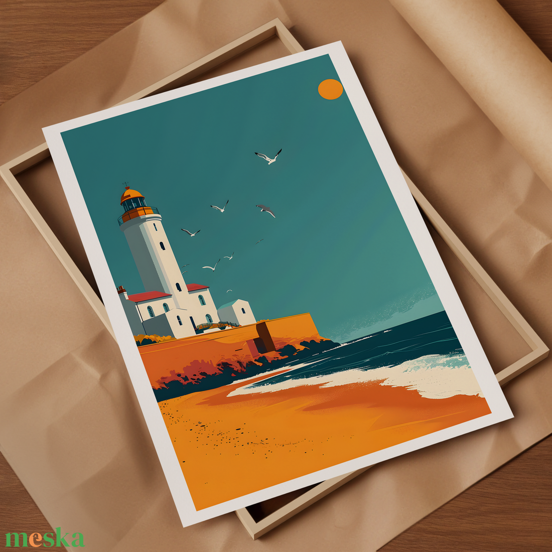 Ébredjen Brighton Varázsában: Travel Poster Falikép - otthon & életmód - dekoráció - kép & falikép - poszter - Meska.hu