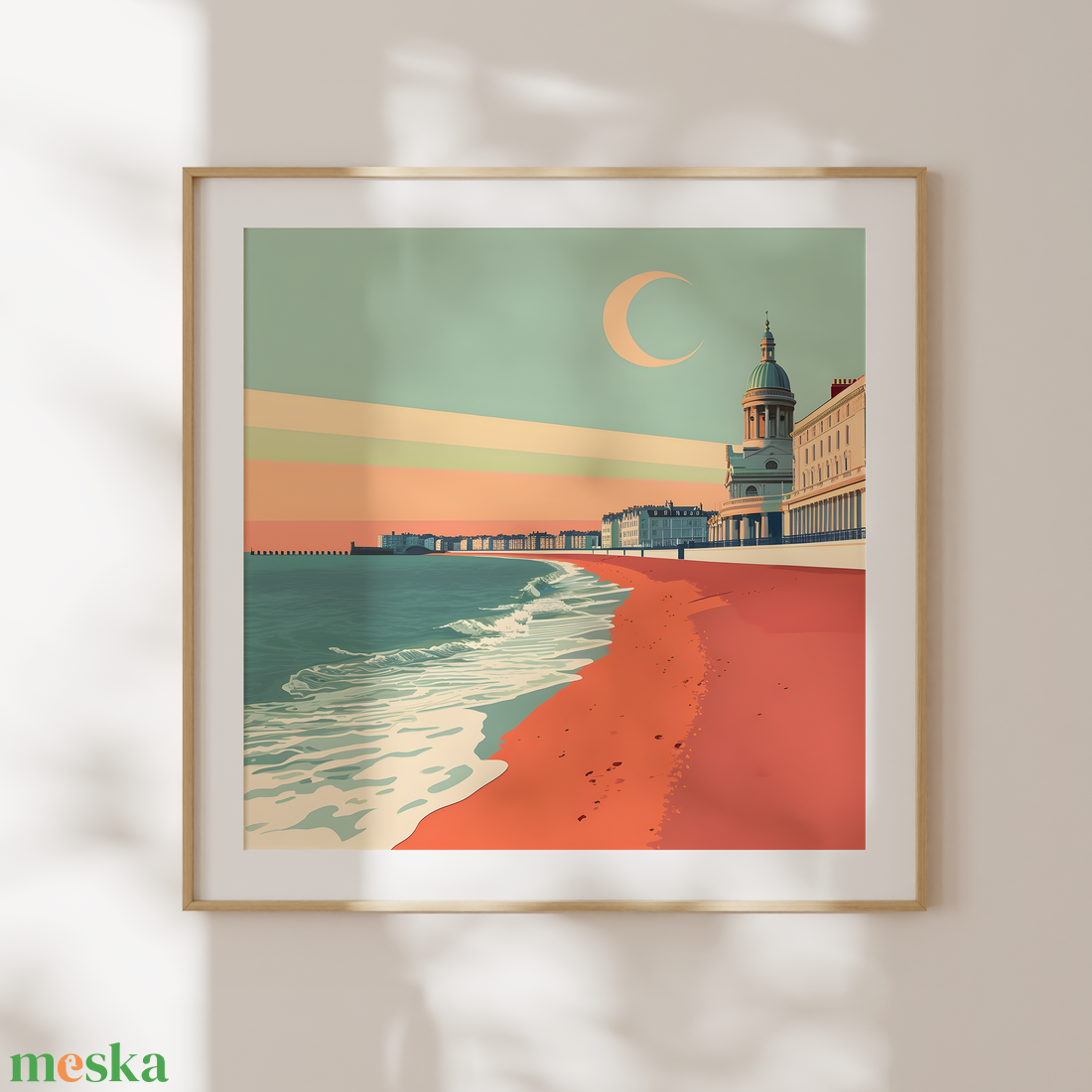 Ébredjen Brighton Varázsában: Travel Poster Falikép - otthon & életmód - dekoráció - kép & falikép - poszter - Meska.hu