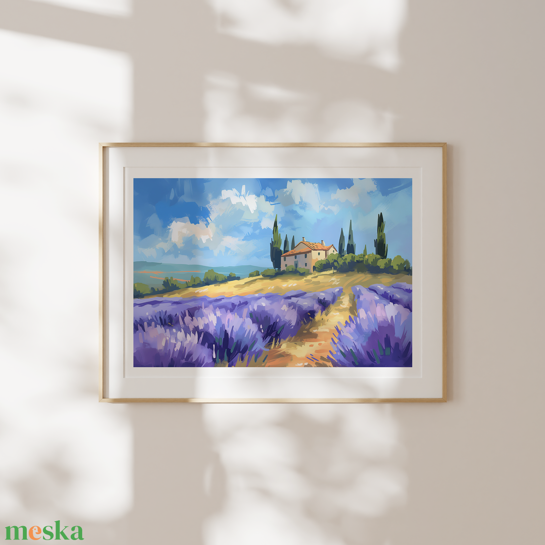 Provence ihletésű Travel Poster falikép - művészet - grafika & illusztráció - művészi nyomat - Meska.hu