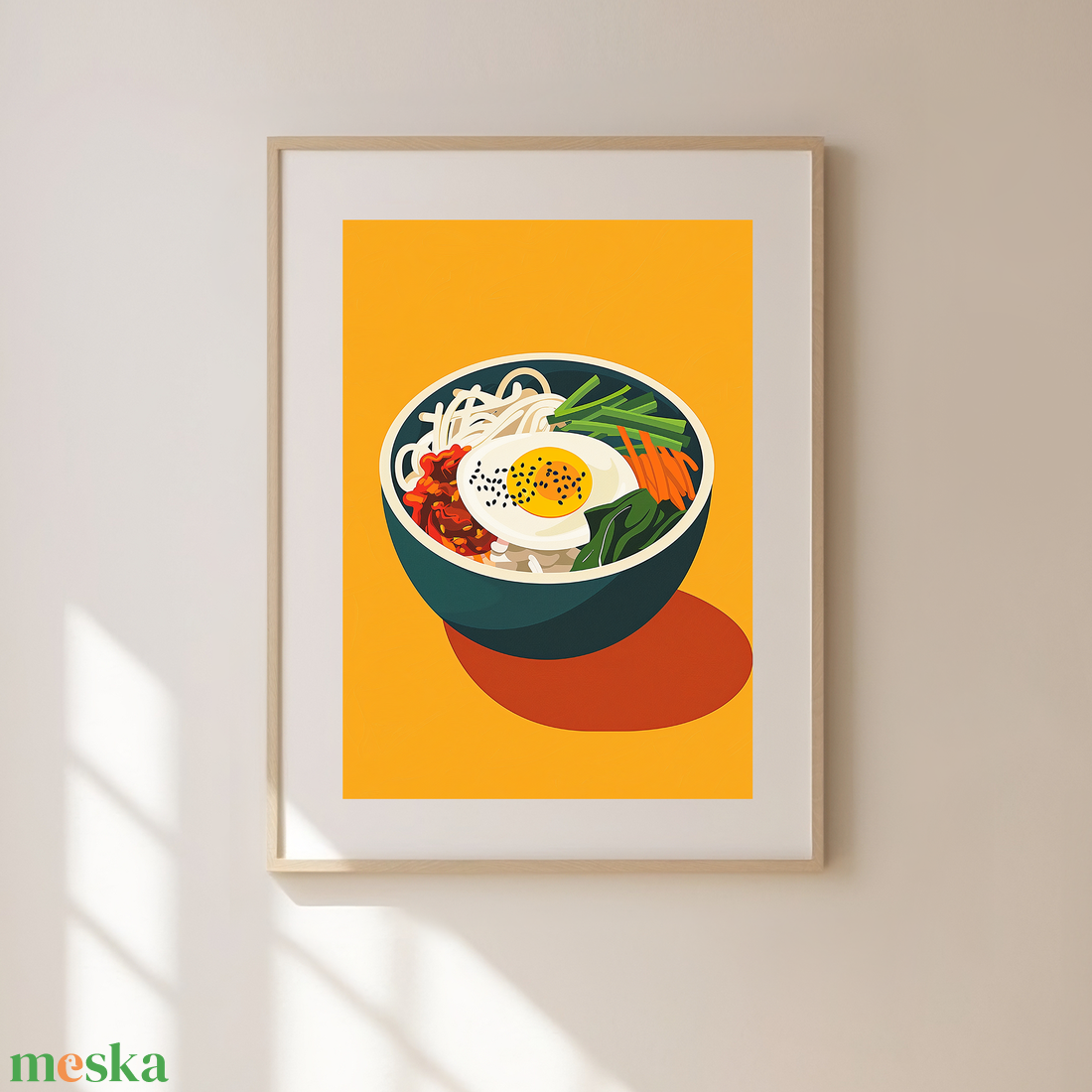  Food Poster falikép  Bibimbap - művészet - grafika & illusztráció - művészi nyomat - Meska.hu