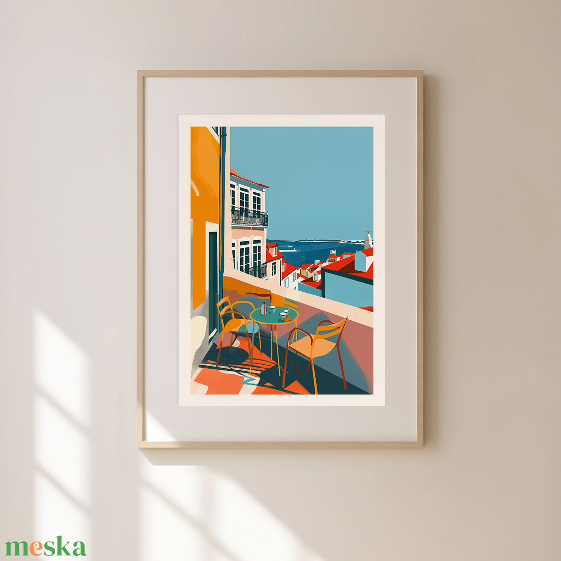 Portugália Inspirálta Travel Poster  Egyedi és Hangulatos Dekoráció - művészet - grafika & illusztráció - művészi nyomat - Meska.hu