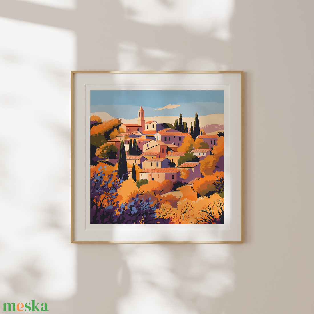 Provence Ősszel  Falikép 21 x 21 cm - otthon & életmód - dekoráció - kép & falikép - poszter - Meska.hu