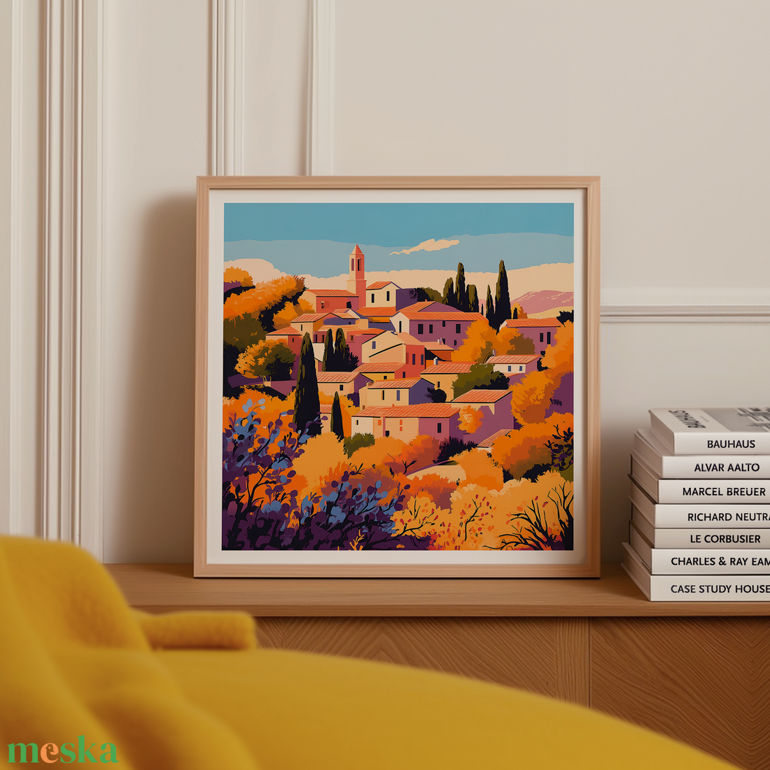 Provence Ősszel  Falikép 21 x 21 cm - otthon & életmód - dekoráció - kép & falikép - poszter - Meska.hu