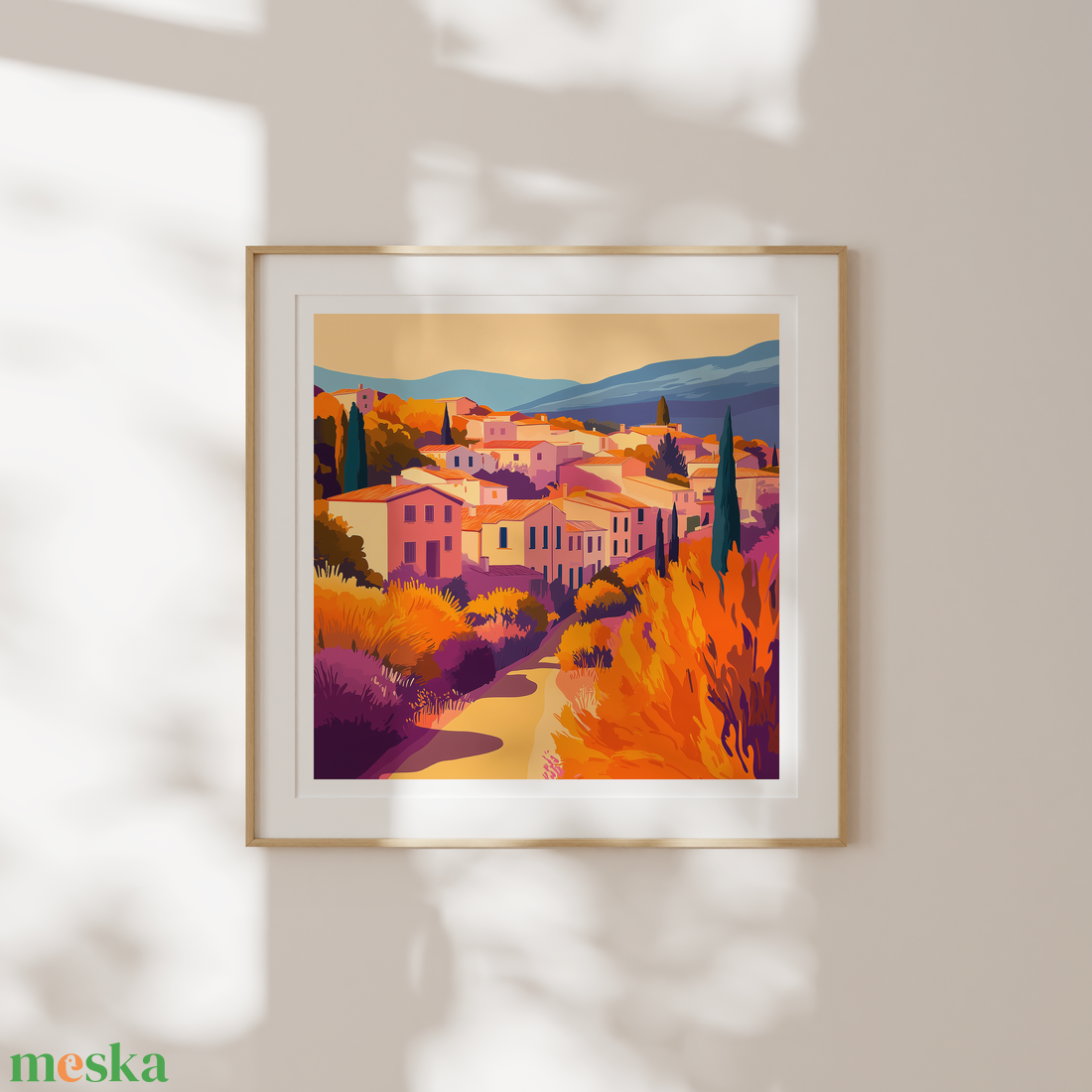 Provence Ősszel  Falikép 21 x 21 cm - otthon & életmód - dekoráció - kép & falikép - poszter - Meska.hu