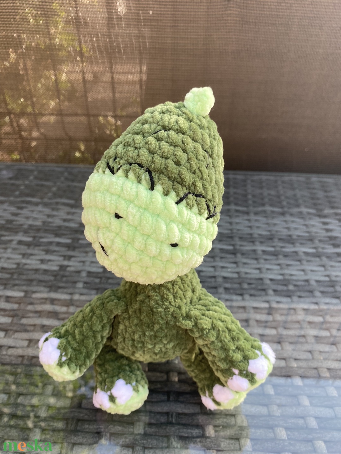 Horgolt pihe-puha plüss dínó amigurumi (Messza) - játék & sport - plüssállat & játékfigura - plüss dínók - Meska.hu