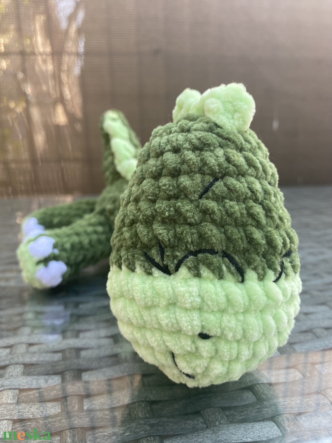 Horgolt pihe-puha plüss dínó amigurumi (Messza) - játék & sport - plüssállat & játékfigura - plüss dínók - Meska.hu