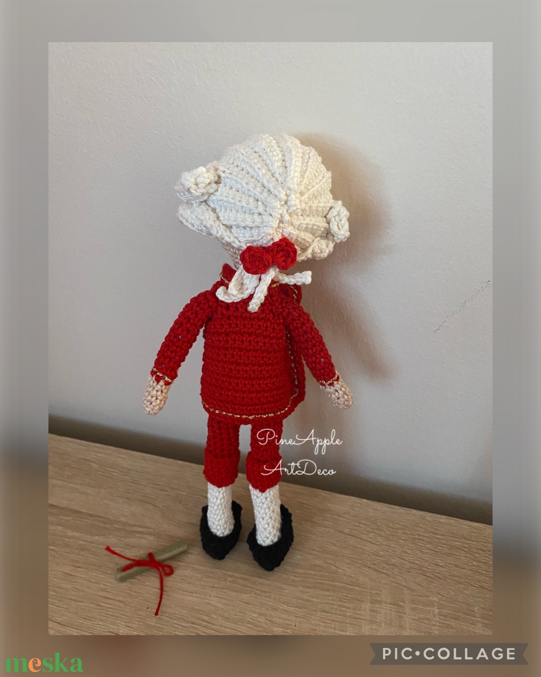 Horgolt Mozart baba amigurumi (Messza) - játék & sport - baba & babaház - baba - Meska.hu