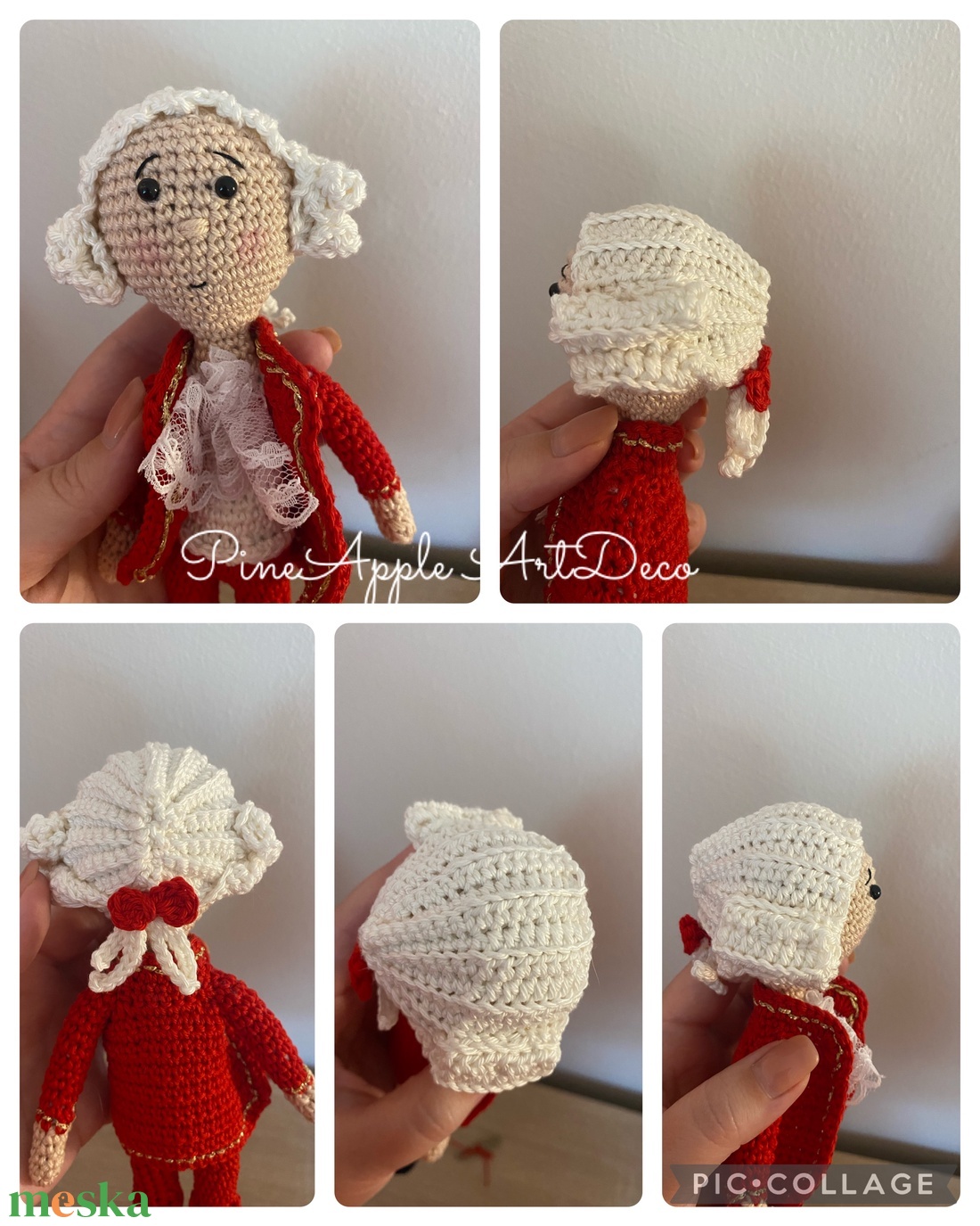 Horgolt Mozart baba amigurumi (Messza) - játék & sport - baba & babaház - baba - Meska.hu