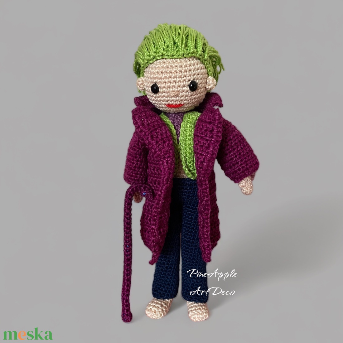 Joker horgolt baba amigurumi  (Messza) - játék & sport - baba & babaház - baba - Meska.hu