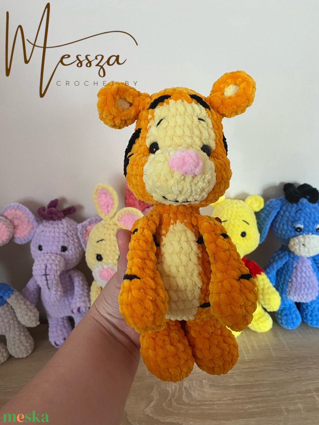 Horgolt Tigris a Micimackóból amigurumi (Messza) - játék & sport - plüssállat & játékfigura - plüss mesefigurák - Meska.hu