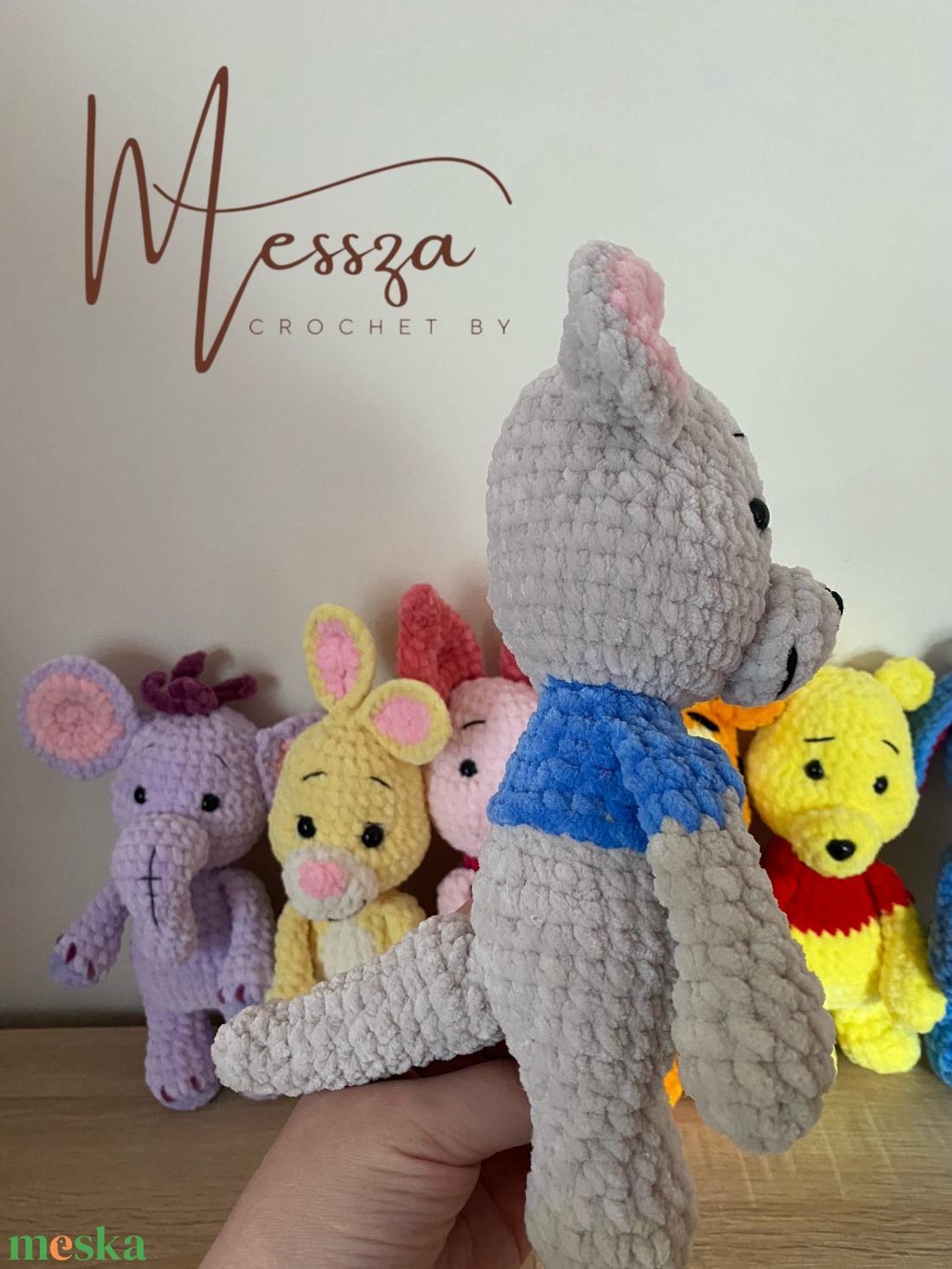 Horgolt Zsebi baba a Micimackóból amigurumi (Messza) - játék & sport - plüssállat & játékfigura - plüss mesefigurák - Meska.hu