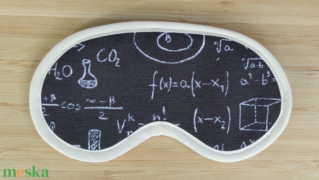 Szempihentető maszk, matematika - szépségápolás - arcápolás - alvómaszk, szemmaszk - Meska.hu