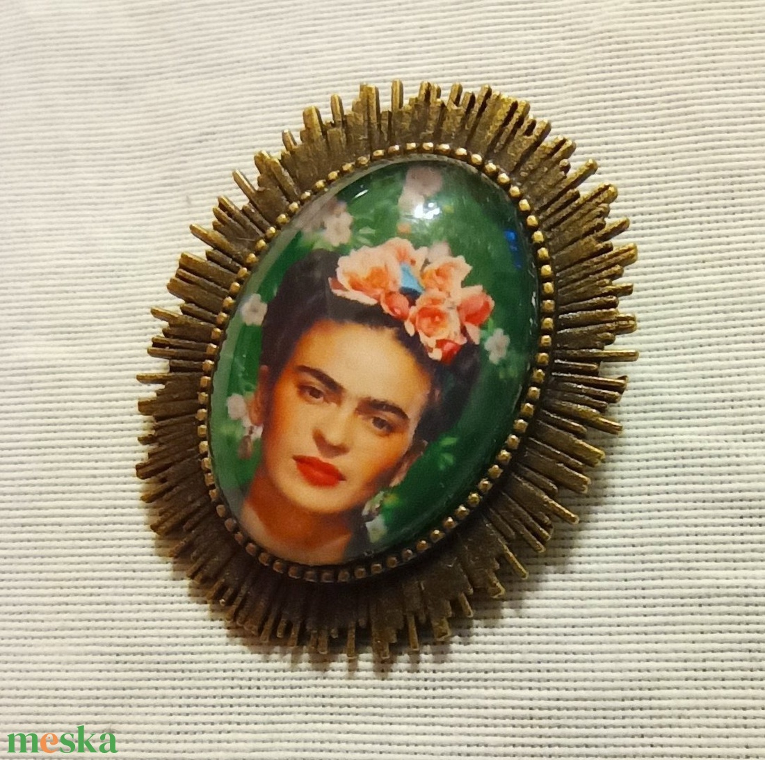 Frida Kahlo bross - ékszer - kitűző és bross - kitűző - Meska.hu