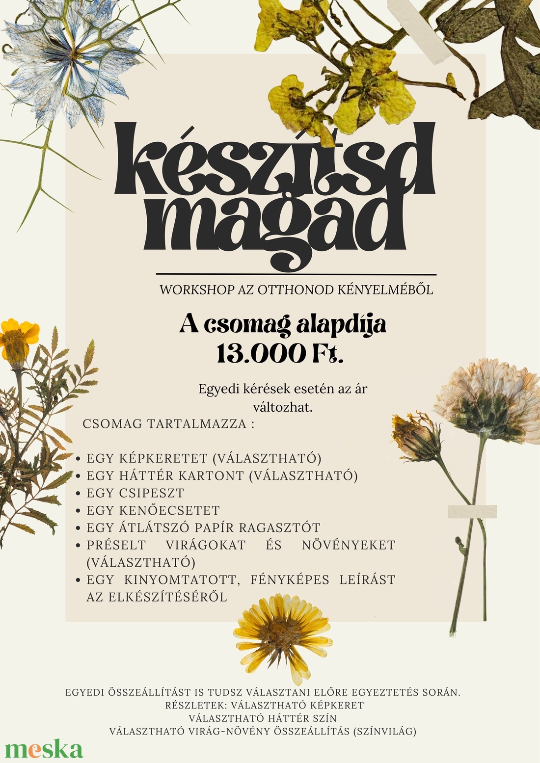 Kszítsd el magad csomag - kellékek & szerszámok - dekorációs kellékek - egyéb kellékek - Meska.hu