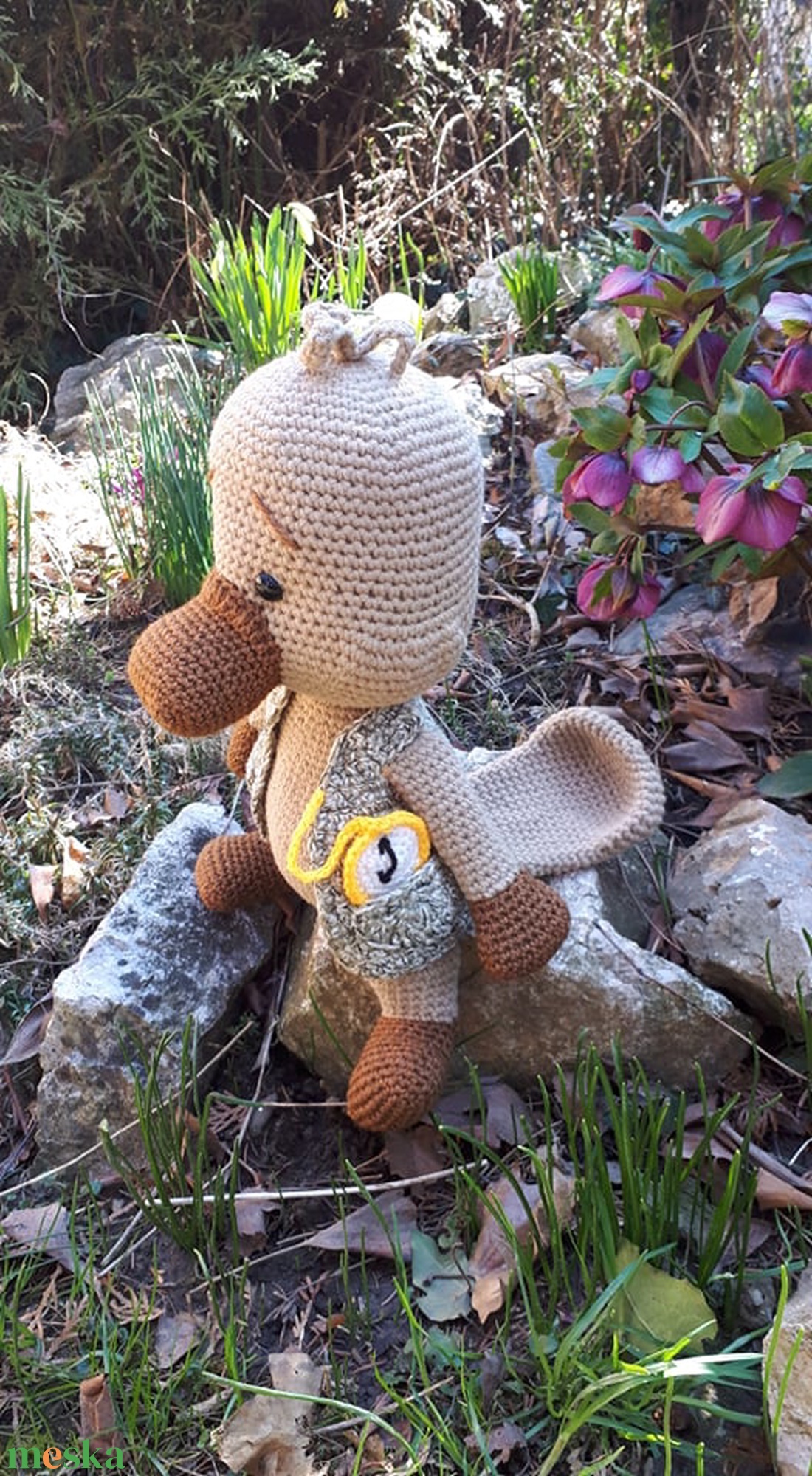 Kacsacsőrű emlős amigurumi technikával - játék & sport - plüssállat & játékfigura - Meska.hu