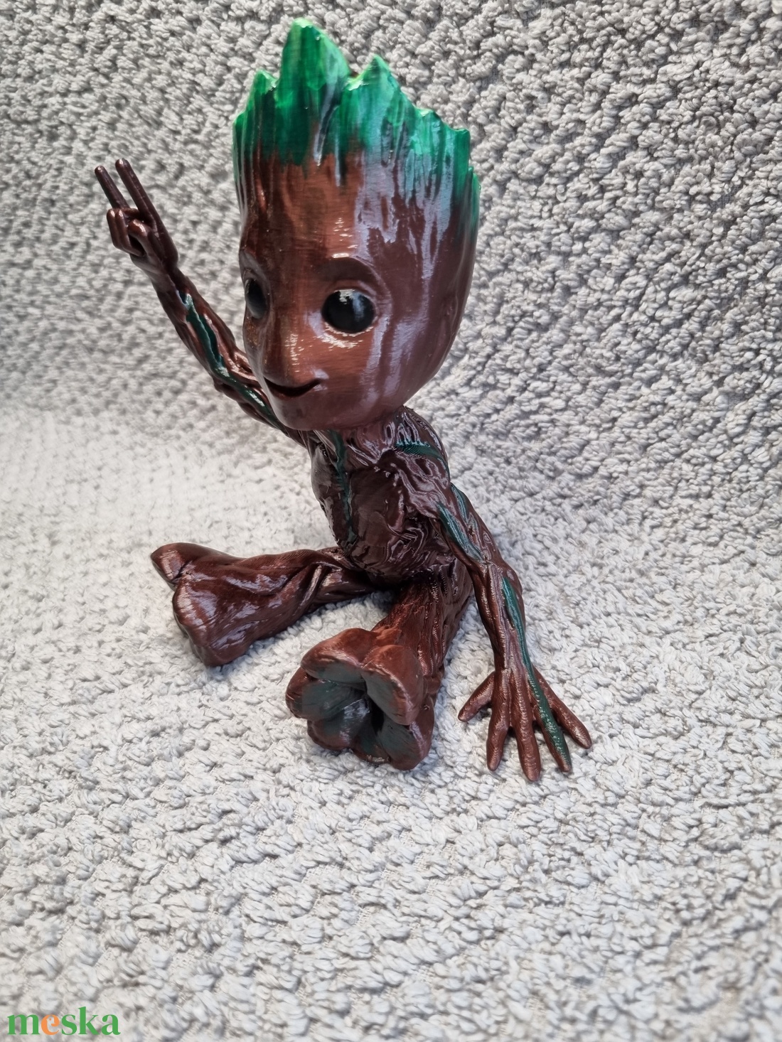 Metal baby Groot - otthon & életmód - dekoráció - dísztárgy - Meska.hu