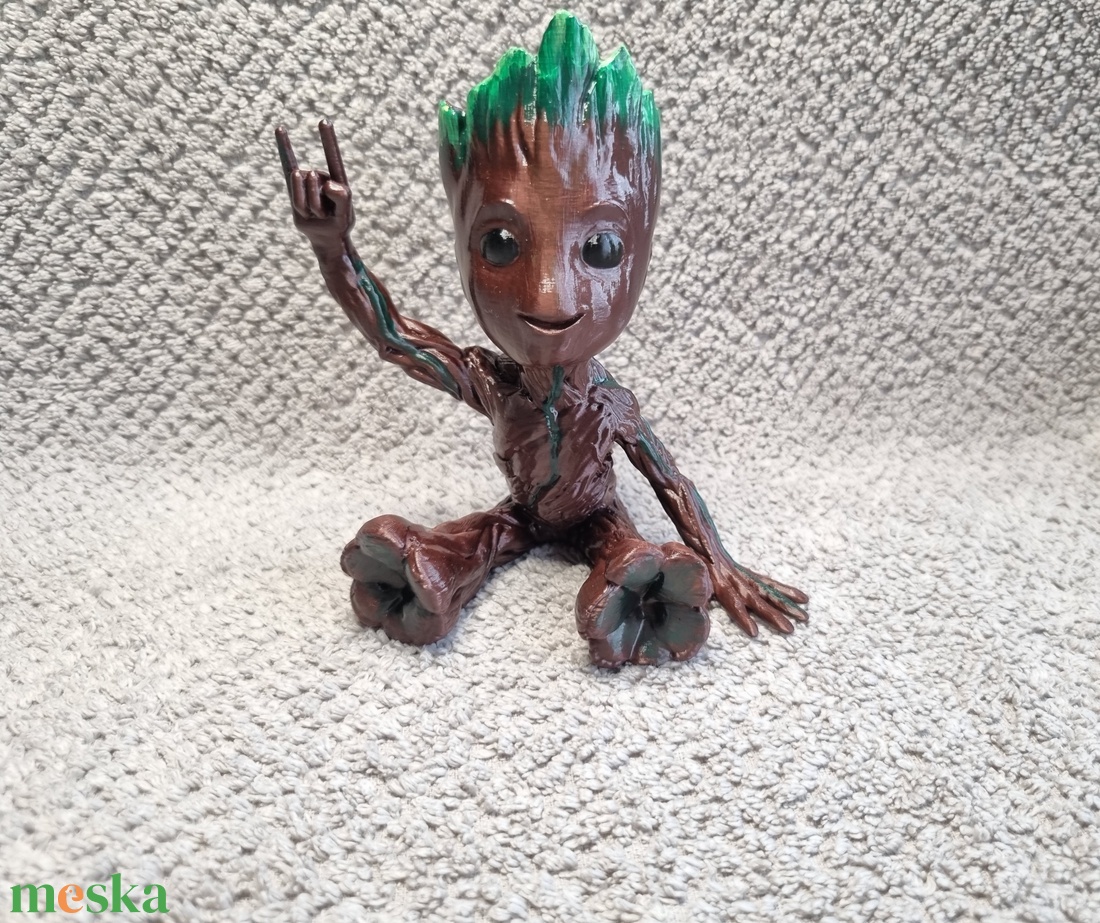 Metal baby Groot - otthon & életmód - dekoráció - dísztárgy - Meska.hu