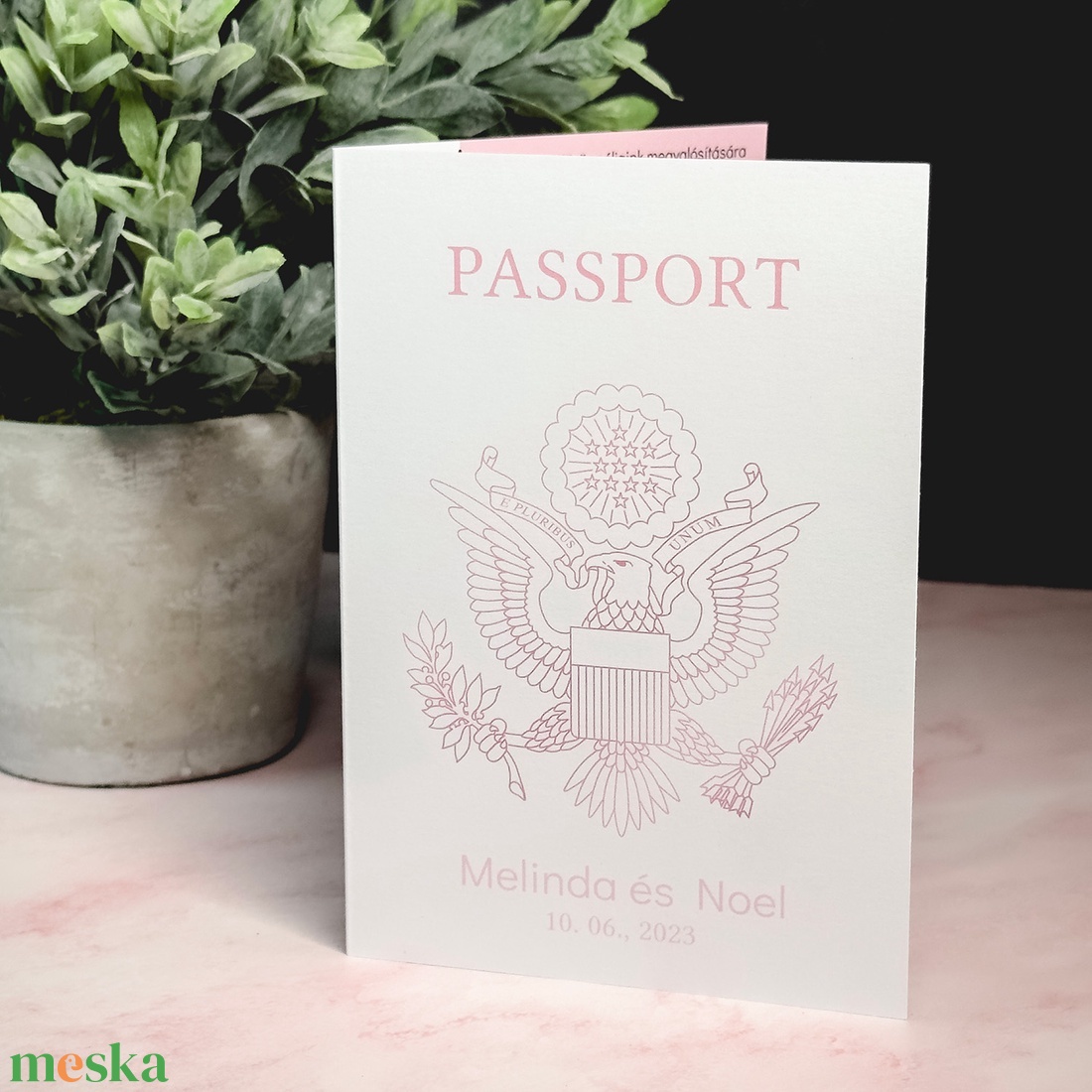 PASSPORT Esküvő Meghívó, Utazás Esküvő Meghívó, Útlevél Esküvő Meghívó, Minimal Esküvő Meghívó - esküvő - meghívó & kártya - meghívó - Meska.hu