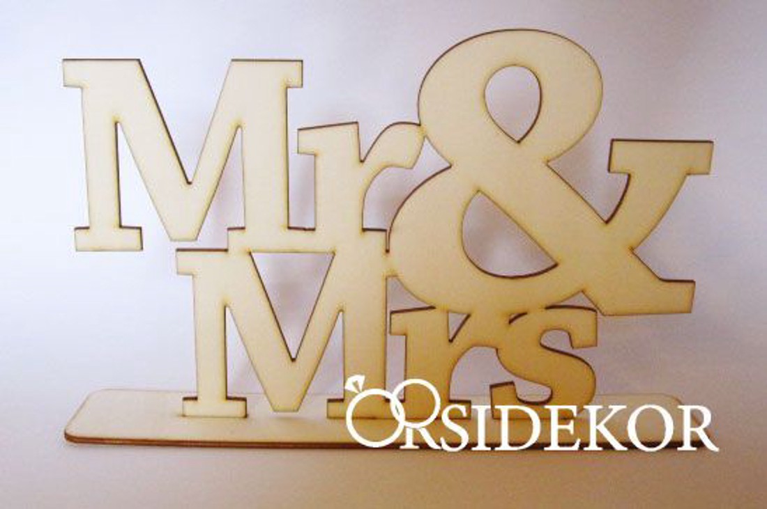 Mr & Mrs tábla - esküvő - dekoráció - helyszíni dekor - Meska.hu