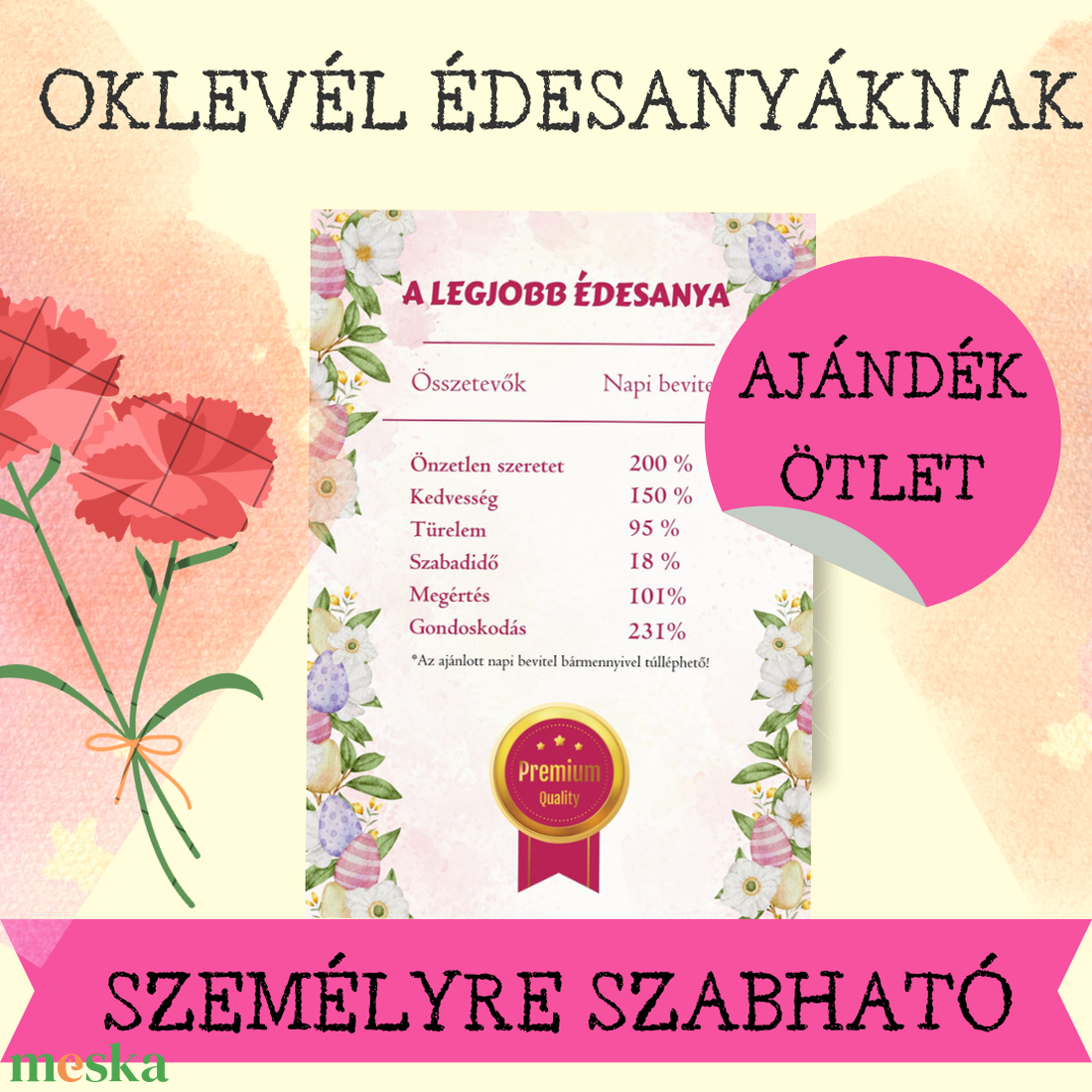 Oklevél édesanyáknak - művészet - grafika & illusztráció - digitális - Meska.hu