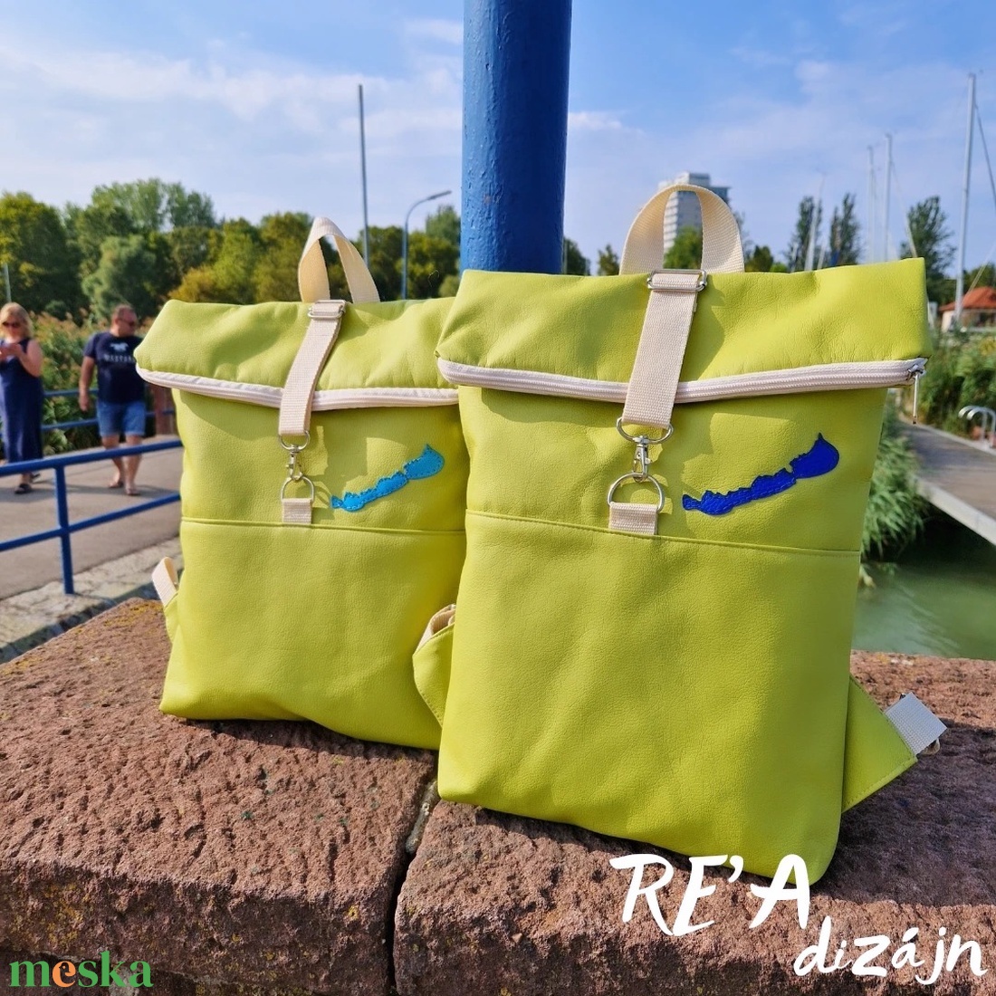 RE'A dizájn Balaton 4. rolltop hátizsák  S méret - táska & tok - hátizsák - roll top hátizsák - Meska.hu