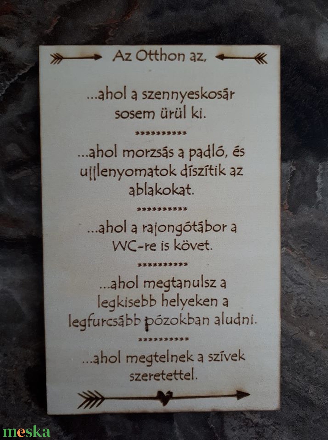 Az otthon az... - otthon & életmód - dekoráció - dísztárgy - Meska.hu