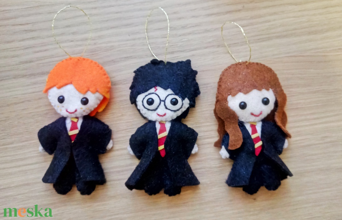 Harry Potter filc figurák - karácsony - karácsonyi lakásdekoráció - karácsonyfadíszek - karácsonyi lakásdekoráció - Meska.hu