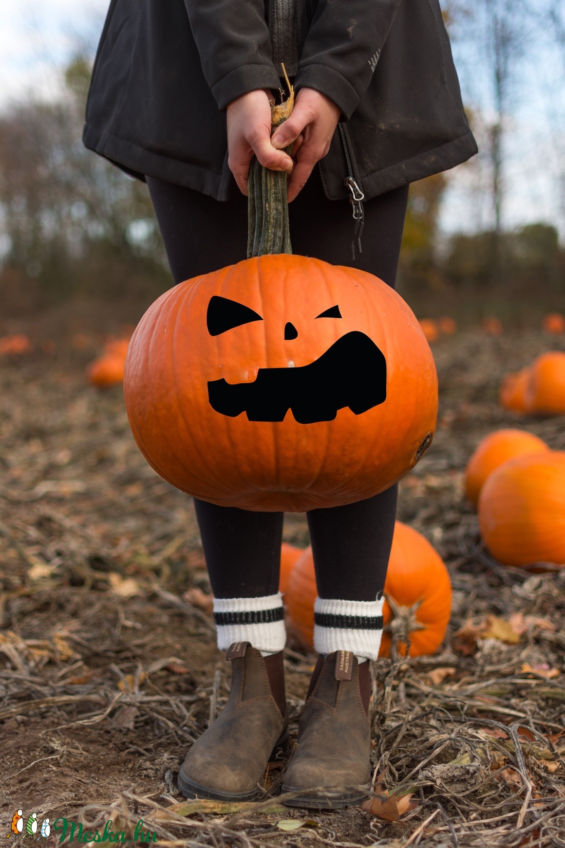 halloween tök matrica, vicces arcok,  Halloween Dekoráció, Tökfaragás Helyett Matricázás - otthon & életmód - papír írószer - matrica, matrica csomag - Meska.hu