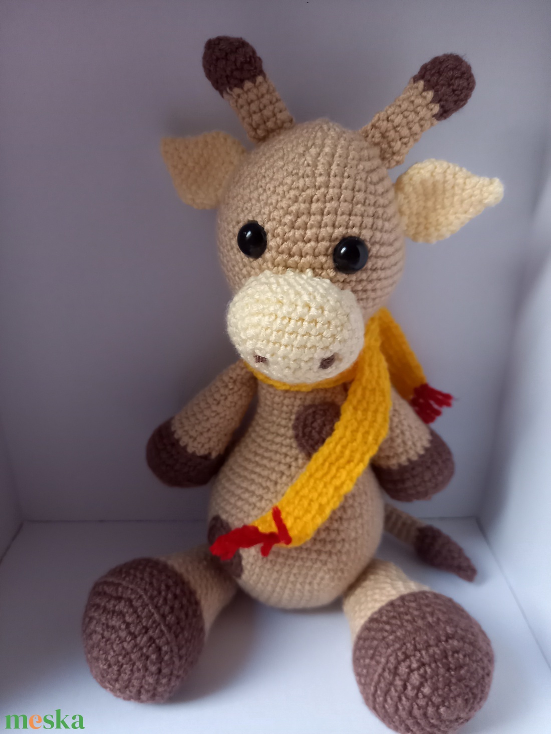 Zsiráf Zsiga, amigurumi, horgolt figura - játék & sport - plüssállat & játékfigura - zsiráf - Meska.hu