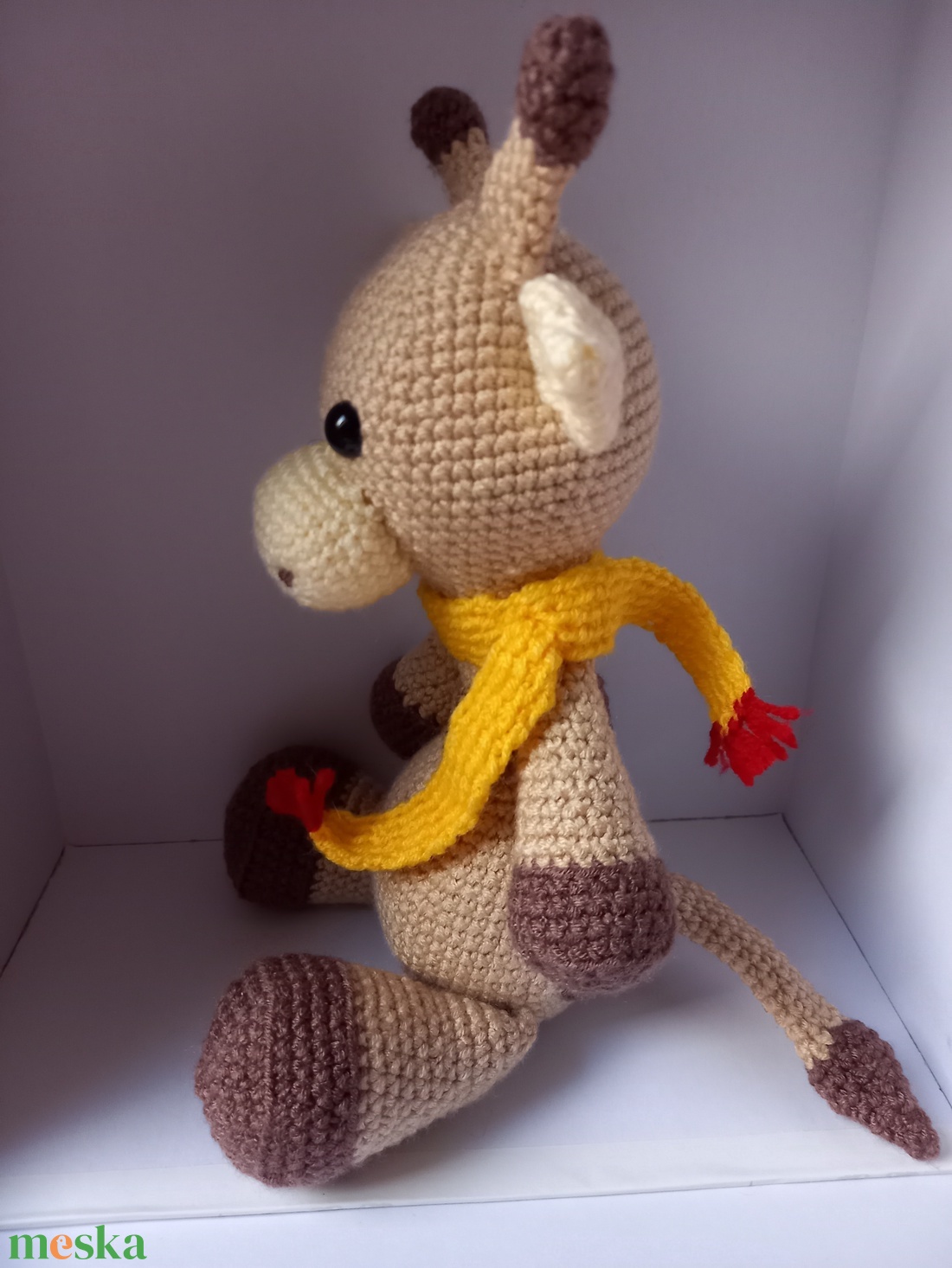 Zsiráf Zsiga, amigurumi, horgolt figura - játék & sport - plüssállat & játékfigura - zsiráf - Meska.hu