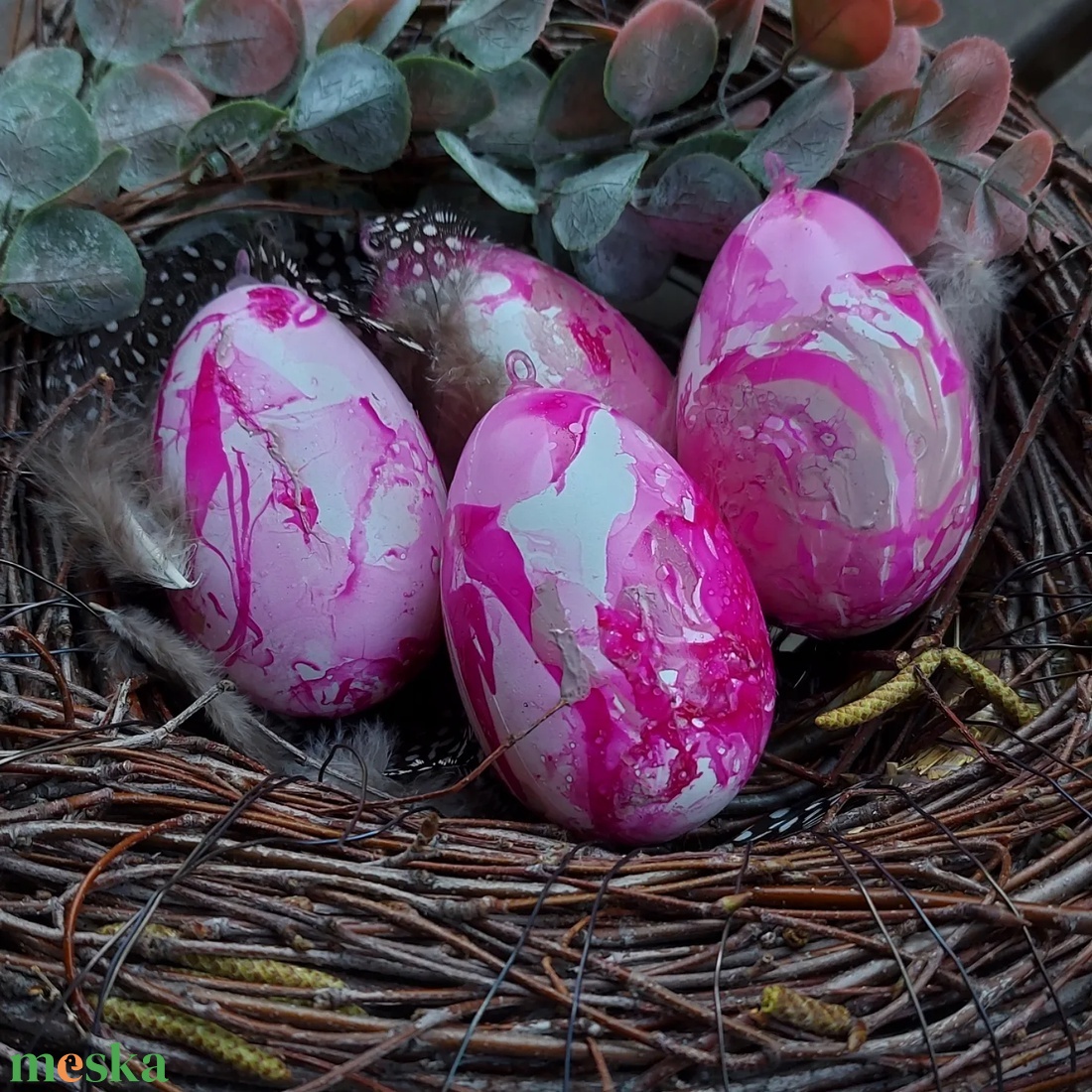 Húsvéti tojások - Pink - otthon & életmód - dekoráció - dísztárgy - Meska.hu