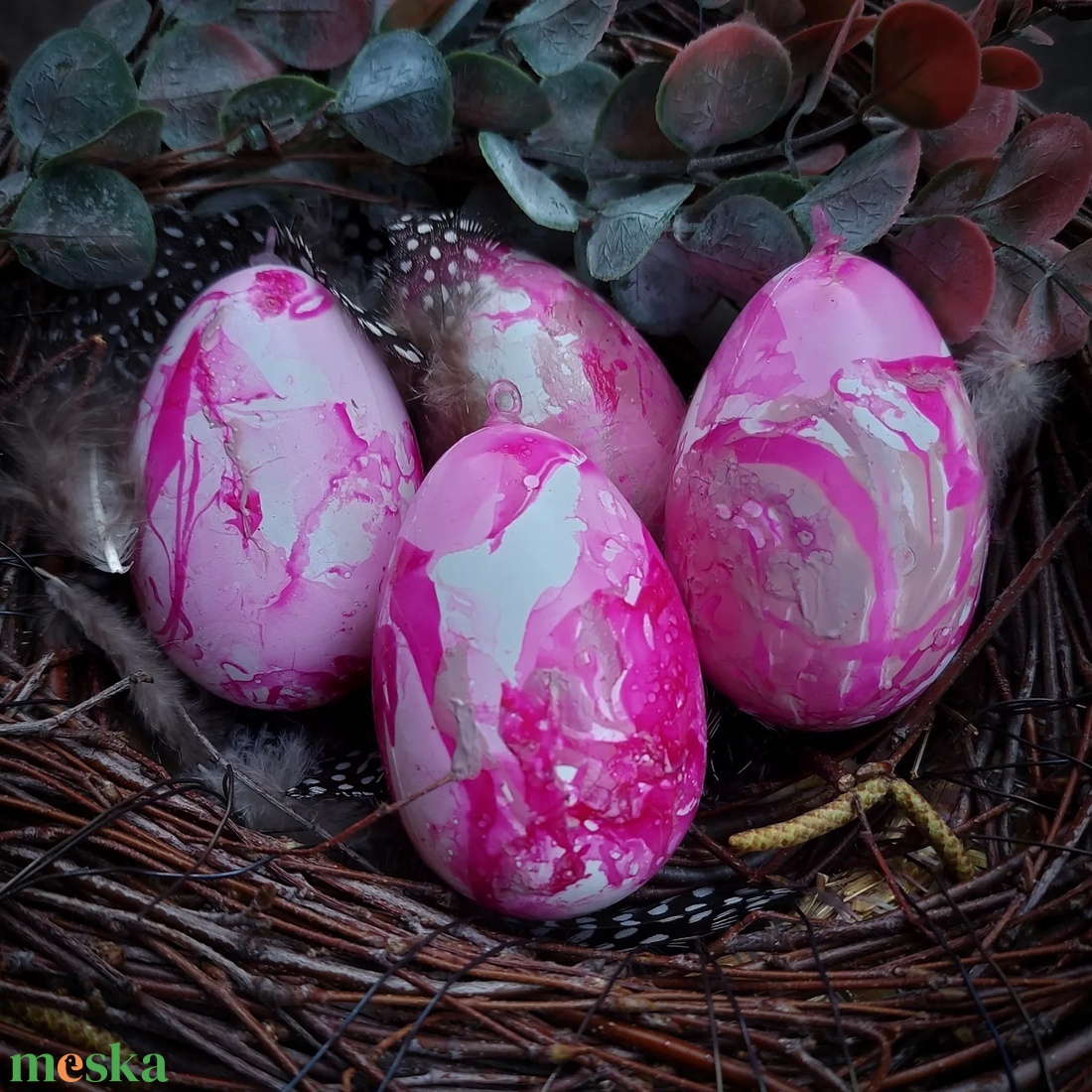 Húsvéti tojások - Pink - otthon & életmód - dekoráció - dísztárgy - Meska.hu