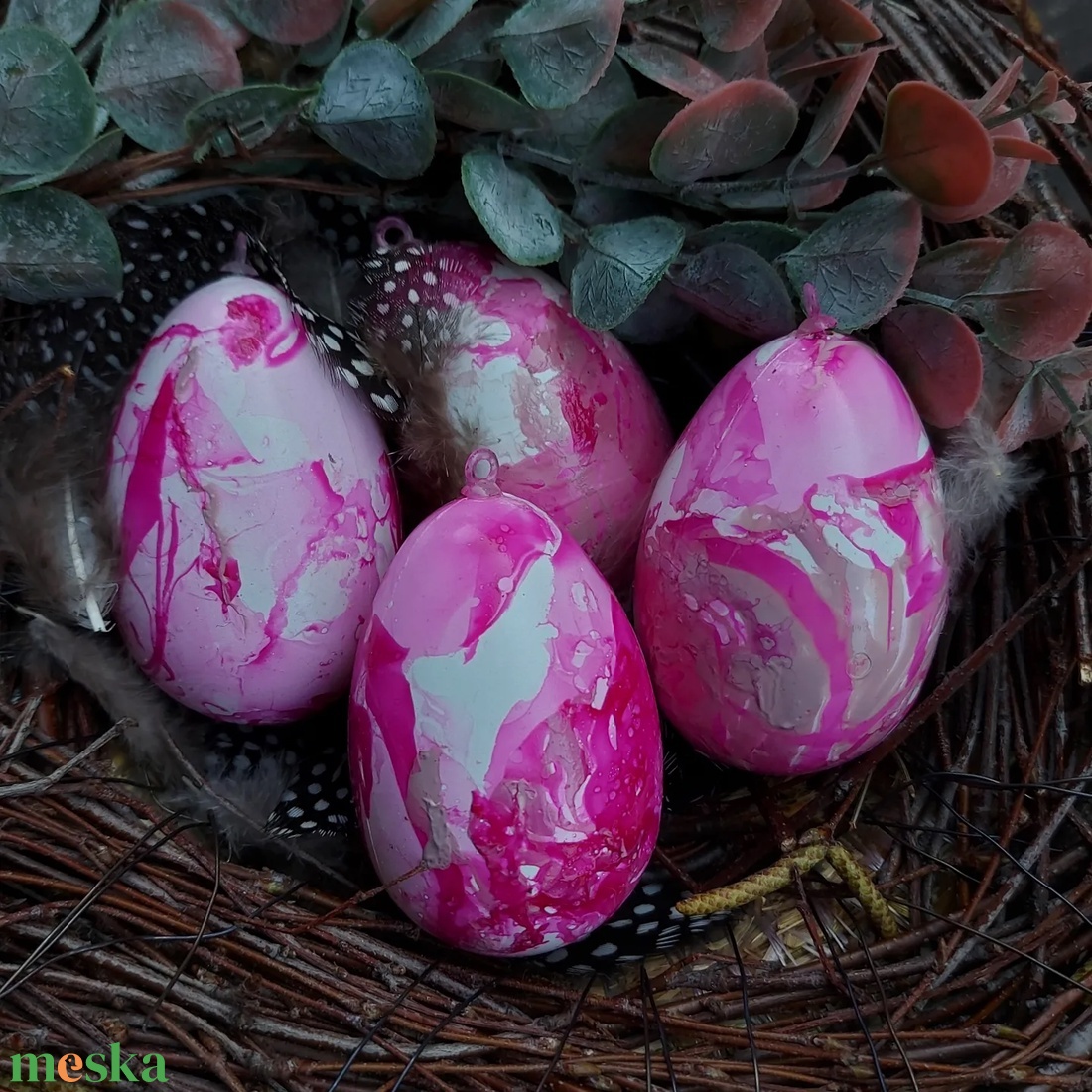 Húsvéti tojások - Pink - otthon & életmód - dekoráció - dísztárgy - Meska.hu