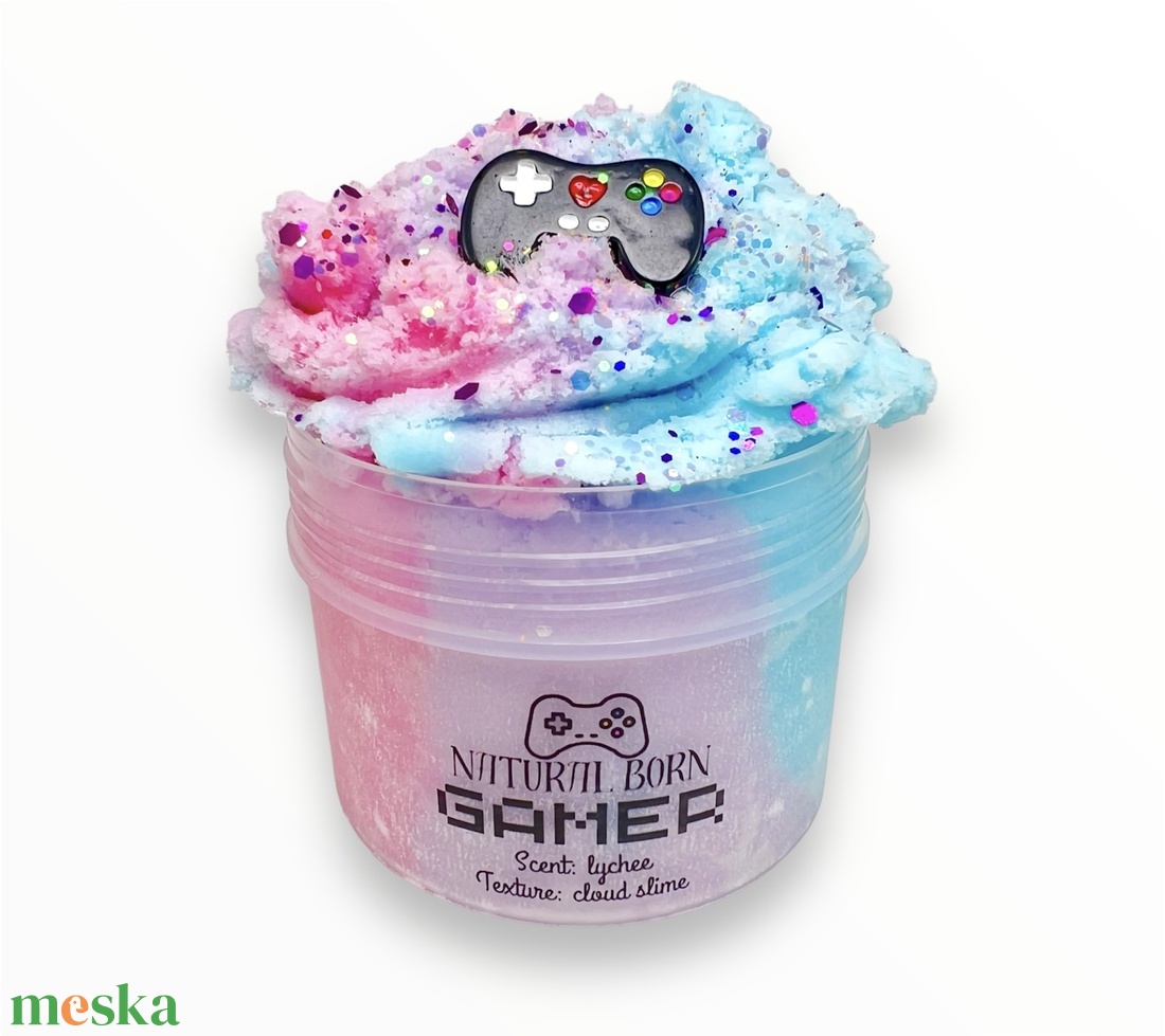 NATURAL BORN GAMER - Felhő slime - Cloud slime - Illatos Slime - ASMR (ragacsgyurma, ragacs, nyálka) - játék & sport - készségfejlesztő és logikai játék - szín és formaválogató játékok - Meska.hu