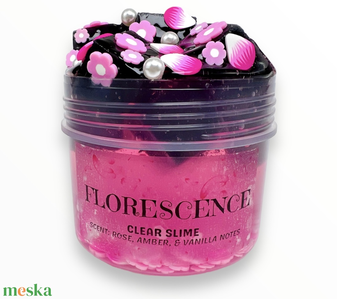 FLORESCENCE - clear slime x jelly cubes- Illatos Slime - ASMR (ragacsgyurma, ragacs, nyálka) - játék & sport - készségfejlesztő és logikai játék - szín és formaválogató játékok - Meska.hu