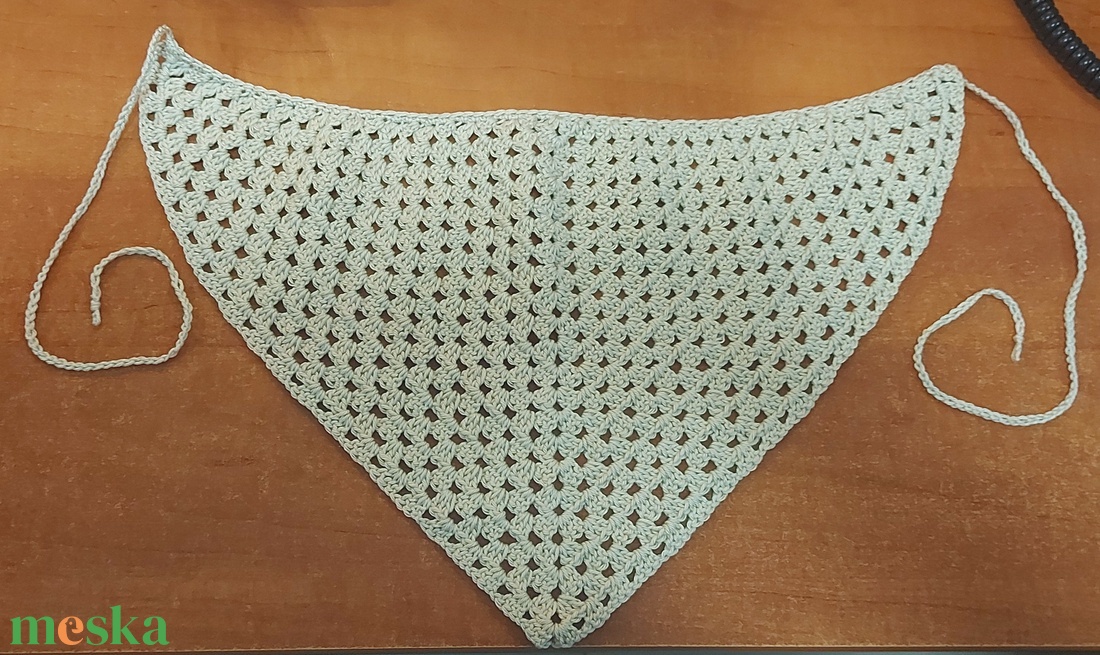 Horgolt Bandana,hajpánt - esküvő - hajdísz - hajpánt - Meska.hu