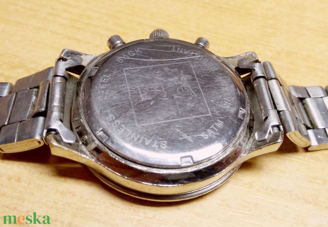 WEST Quartz chronograph watch férfi karóra, szép állapotban, használatra, vagy gyűjteménybe - ékszer - karóra és ékszeróra - karóra - Meska.hu