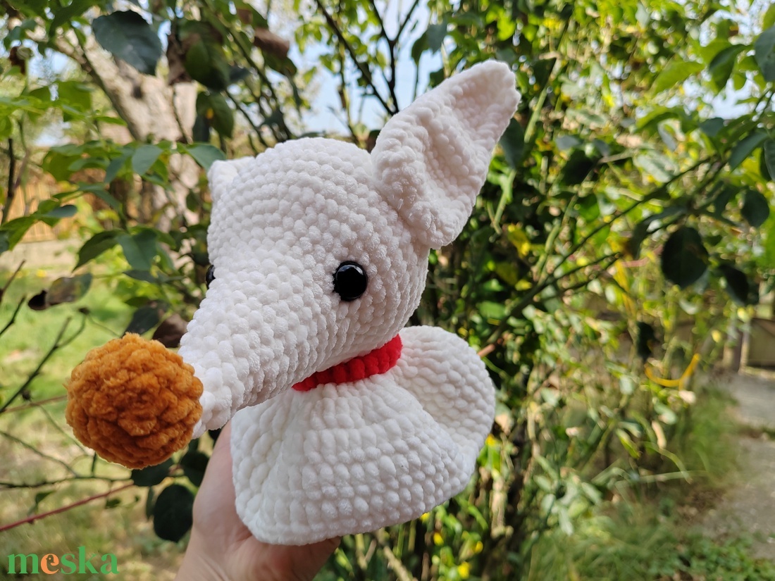 Horgolt, amigurumi szellem kutya - otthon & lakás - dekoráció - halloween - halloweeni figurák - Meska.hu