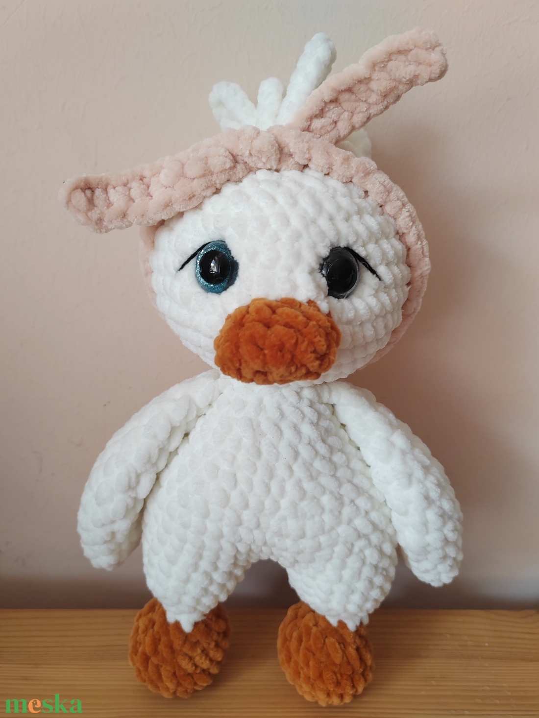 Horgolt, amigurumi kacsa - otthon & lakás - babaszoba, gyerekszoba - babaszoba dekoráció - Meska.hu