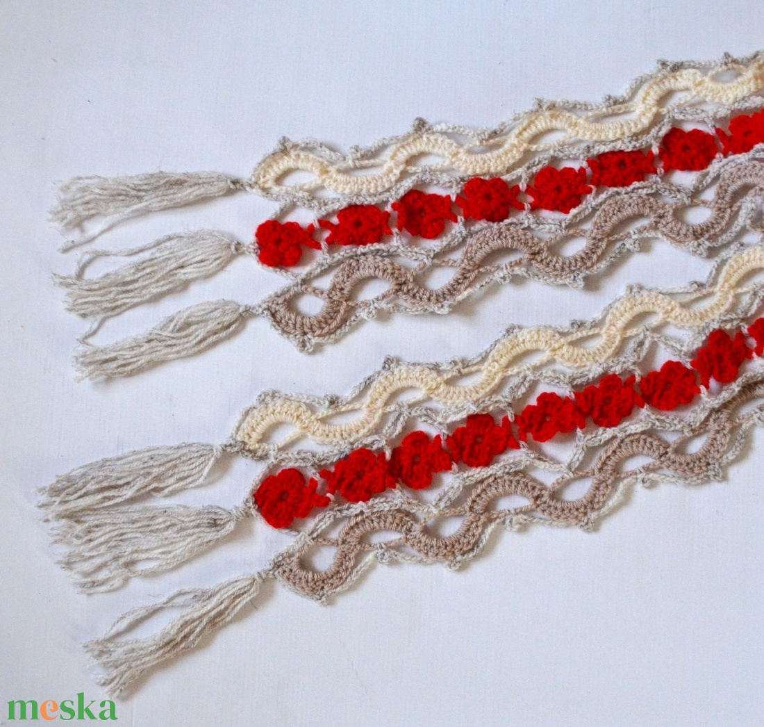 Hullámvirág sál - ruha & divat - sál, sapka, kendő - sál - Meska.hu