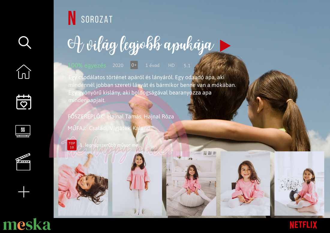 Netflix kép 3. / Apák napi ajándék / Apa,keresztapa,nagypapa / Fali dekoráció,falikép,kollázs / digitális,nyomat / A4,A3 - otthon & életmód - dekoráció - kép & falikép - poszter - Meska.hu