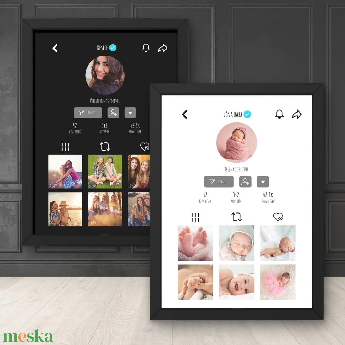 TikTok kép 1. / Születésnap, évforduló, esküvő, ajándék / Fali dekoráció, falikép, kollázs / digitális,nyomat / A4, A3 - otthon & lakás - dekoráció - kép & falikép - poszter - Meska.hu