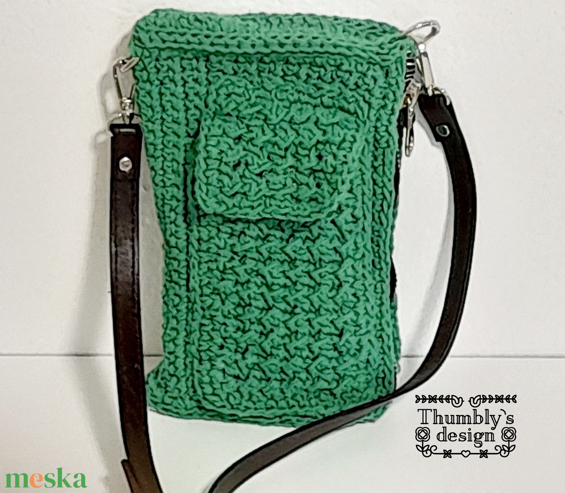 Horgolt crossbody - táska & tok - kézitáska & válltáska - vállon átvethető táska - Meska.hu