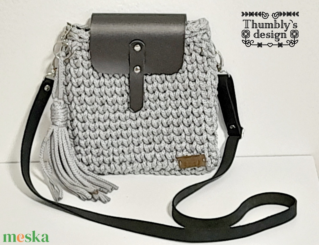 Horgolt crossbody  - táska & tok - kézitáska & válltáska - válltáska - Meska.hu