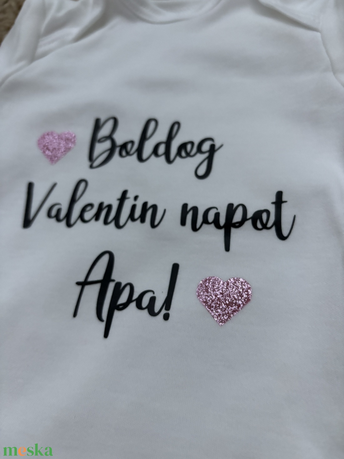 Boldog Valentin napot Apa - body  - ruha & divat - babaruha & gyerekruha - babacipő - Meska.hu